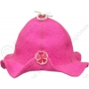 Шляпка розовая для бани